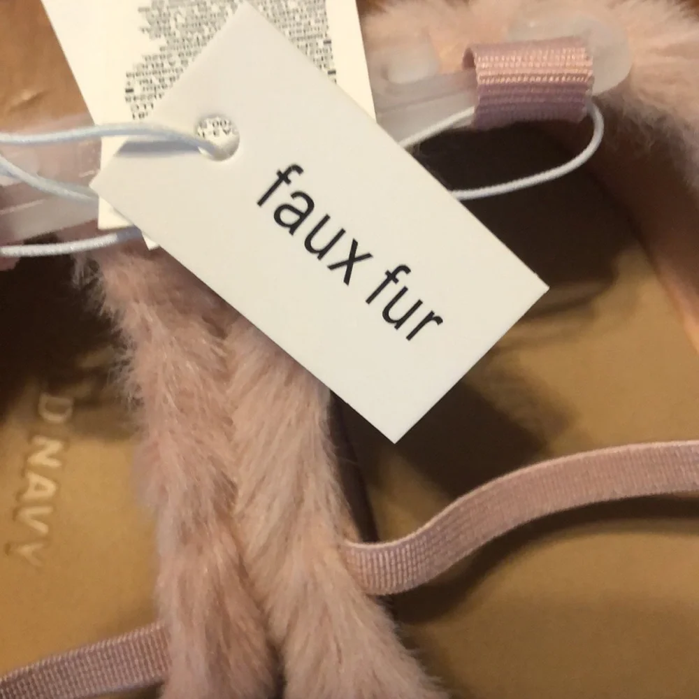 Cozy faux fur ballet flats for baby girl 12-18 months